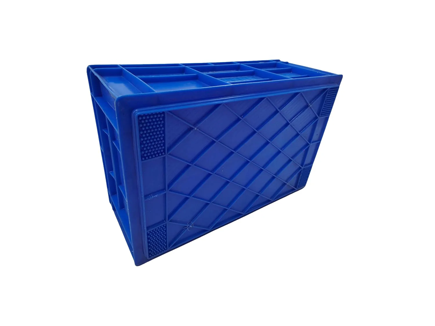 ARISTO Portable and Stackable Plastic Storage Container Box Crate 53150 SP designed for multipurpose storage Blue - Image 3