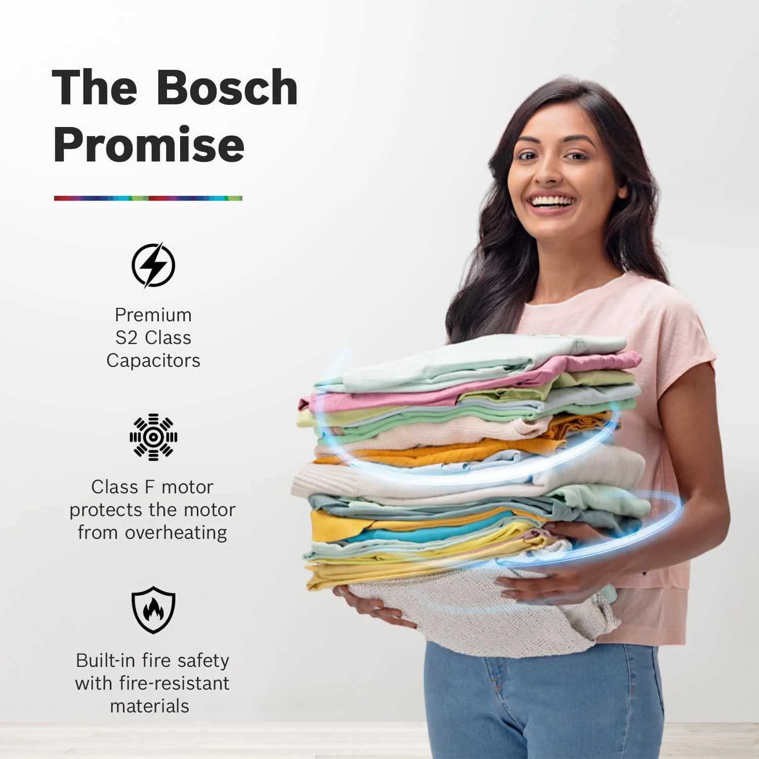 Bosch 8 kg 5 Star Semi-Automatic Top Loading Washing Machine (2025 Model, WJP802V0IN, 3 Wash Programs, Anti-Rust Body, 1300 RPM Spin Speed, Wine, 5 Years Comprehensive Warranty) - Image 5