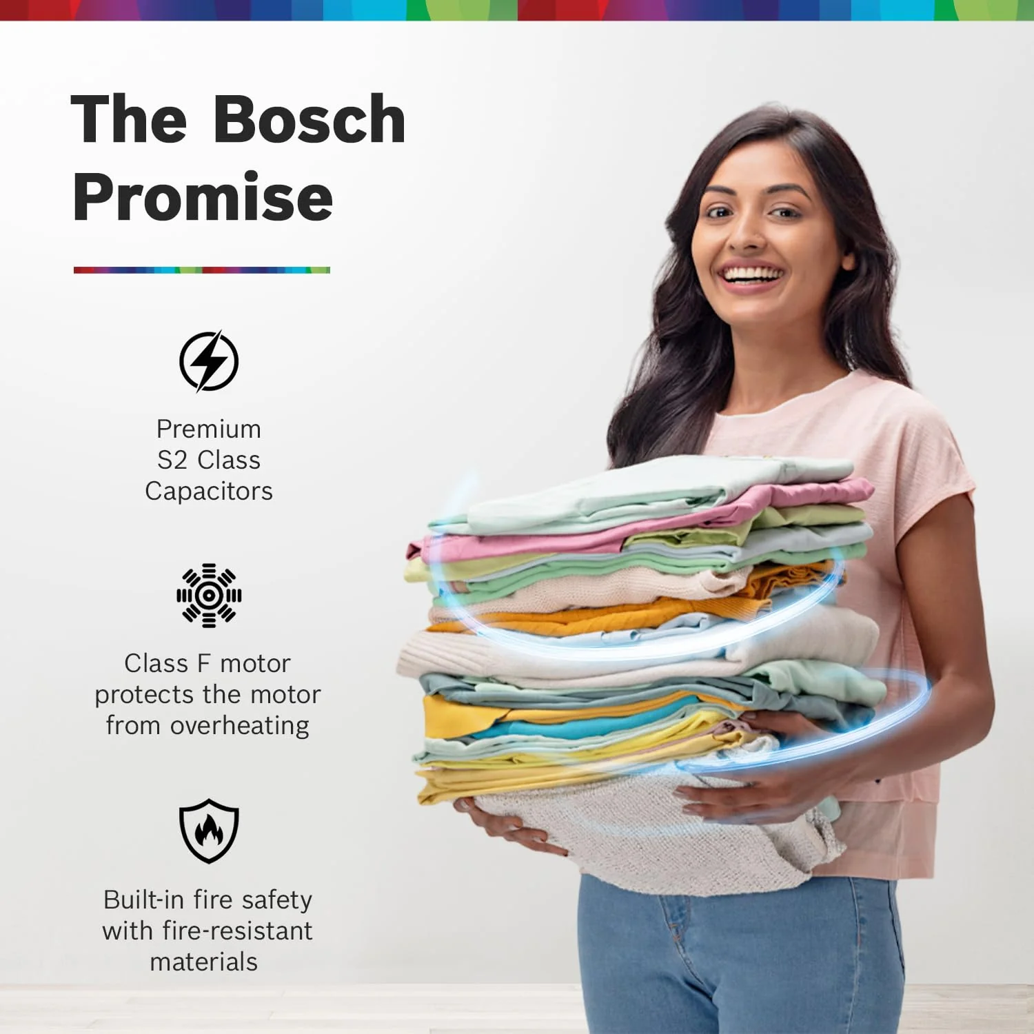 Bosch 9 kg 5 Star Semi-Automatic Top Loading Washing Machine (2025 Model, WJP904P0IN, 3 Wash Programs, Anti-Rust Body, 1300 RPM Spin Speed, Peacock Blue, 5 Years Comprehensive Warranty) - Image 5