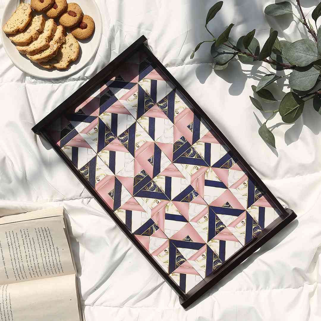 Casablanca Marble Mosaic Tray - Large - Image 5