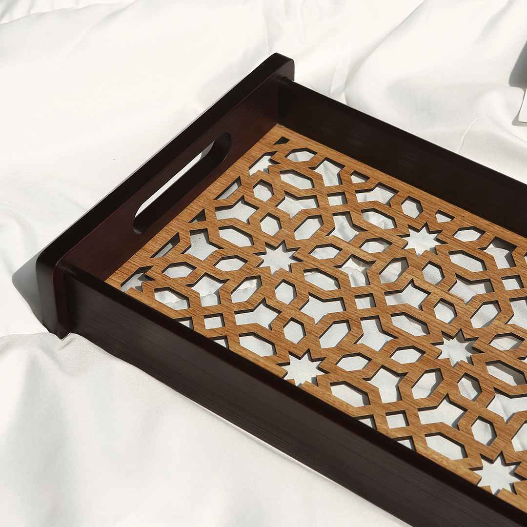 Casablanca Ornamental Tile Glass Tray -Medium - Image 6