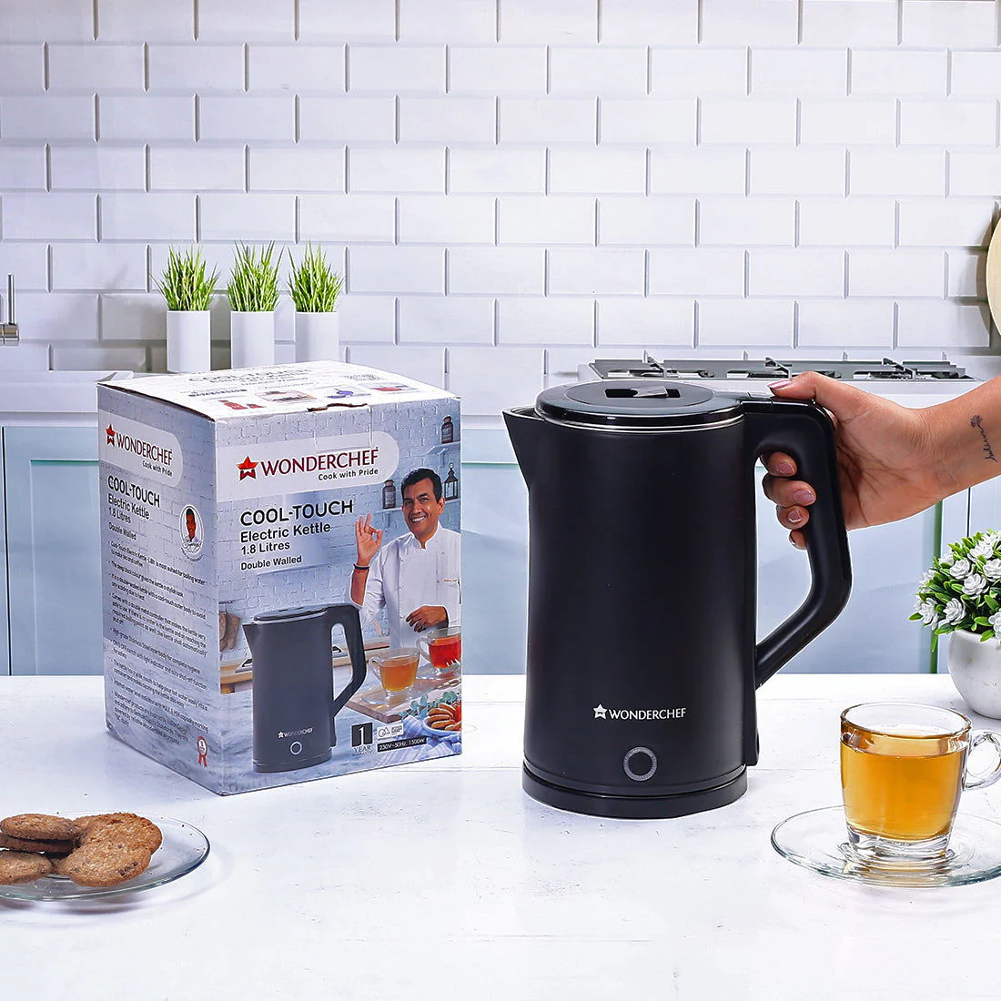 COOL-TOUCH Electric Kettle, 1300 W, 1.8 L, 1 Years Warranty - Image 10
