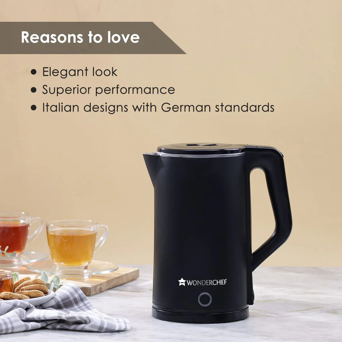 COOL-TOUCH Electric Kettle, 1300 W, 1.8 L, 1 Years Warranty - Image 3