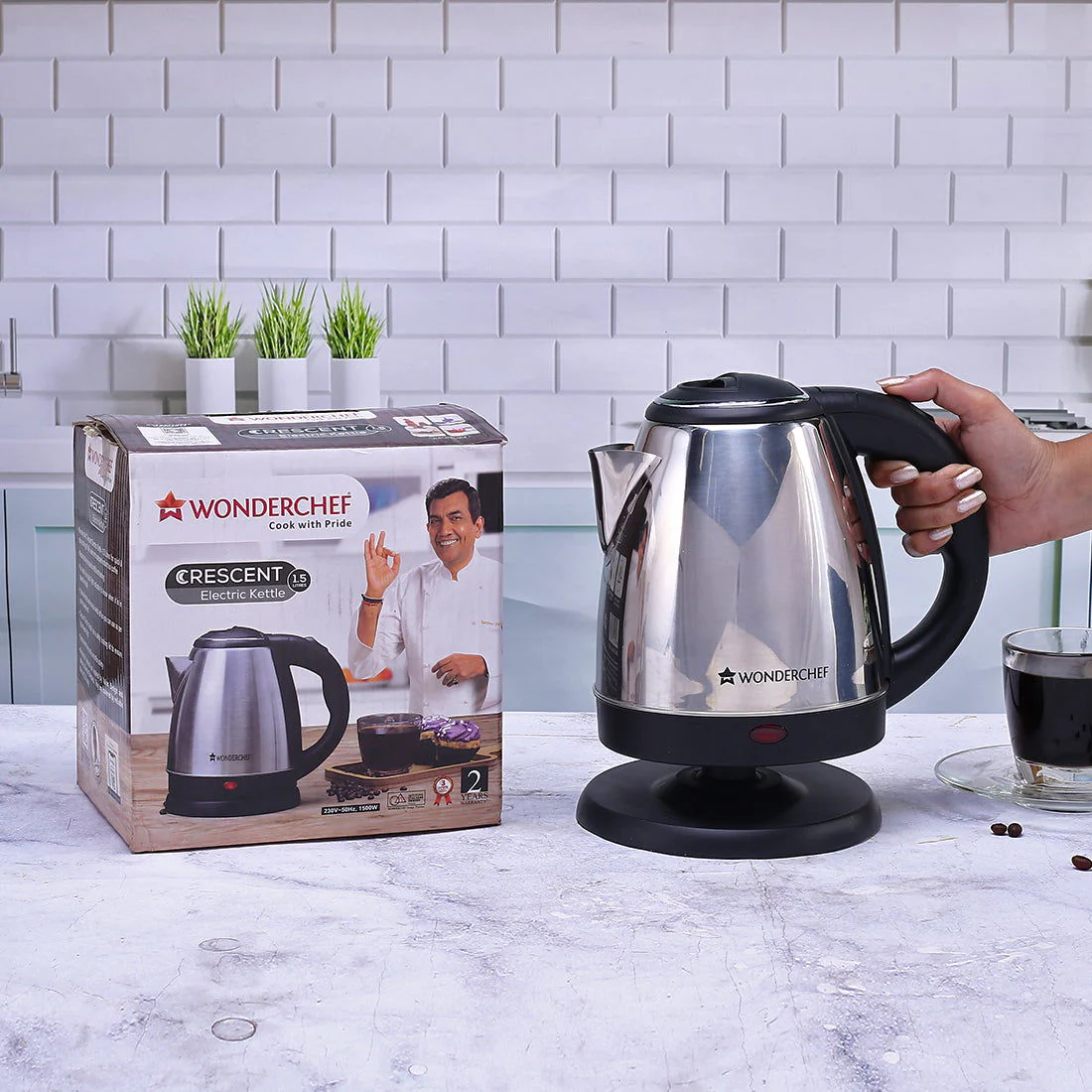 Crescent Electric Kettle 1.5 Litres, 2 years Warranty - Image 6