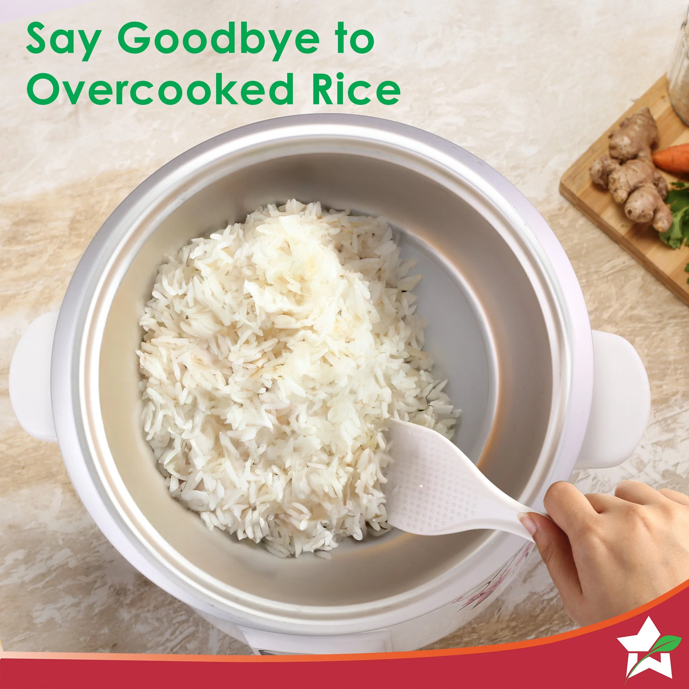 Regalia Electric Rice Cooker | 1.8 L, 700W | 2 Non-stick Bowls Serve 7-8 | Keep Warm Function | Uniform Cooking | Steam Veggies, Make Pulao, Khichdi, Momos | 2-Year Warranty - Image 4