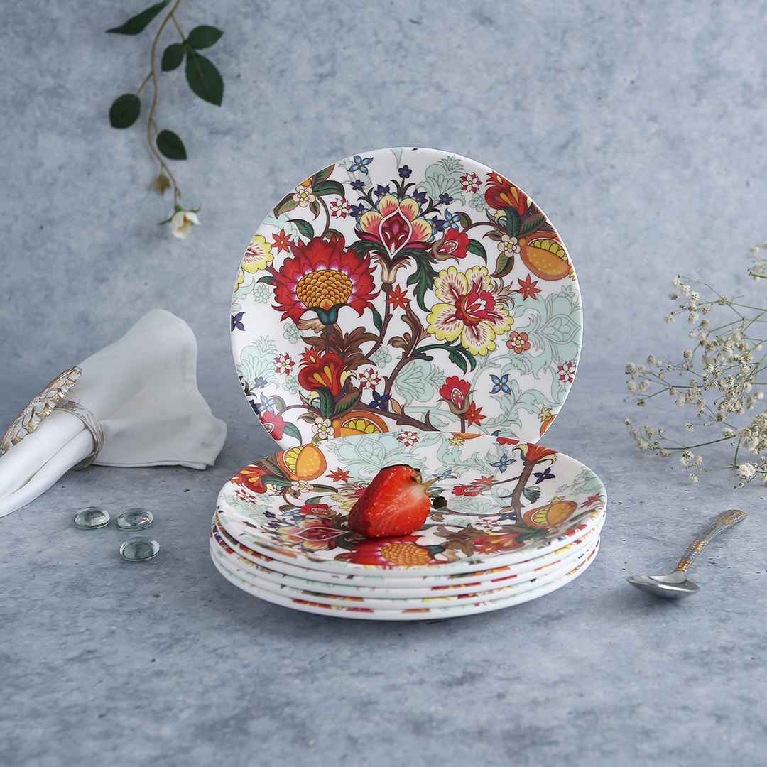Venice Red Dinner Set of 31 Pcs | 100% Food Grade Melamine | Elegant | Break & Stain Resistant | Designer Dinnerware - Image 3