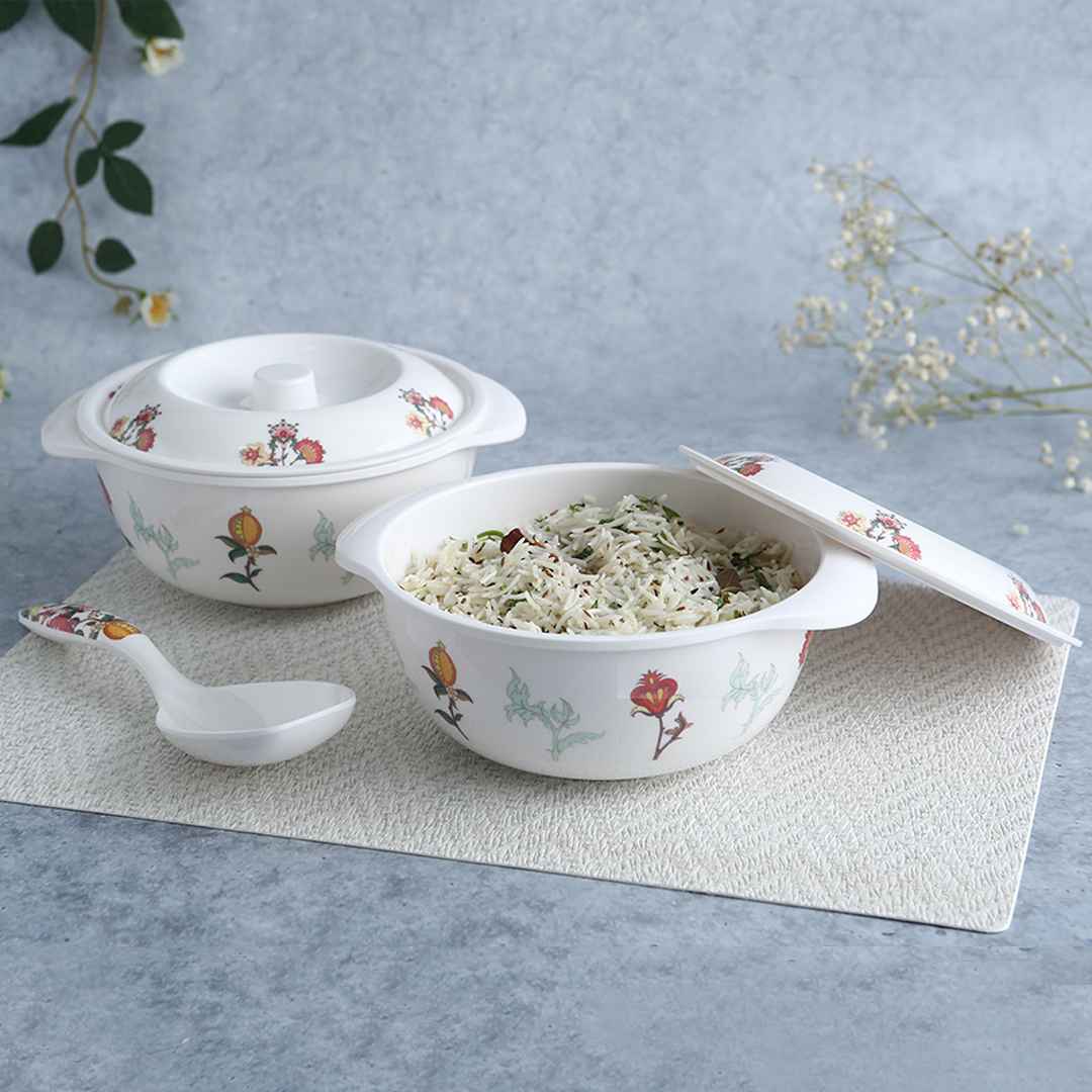 Venice Red Dinner Set of 31 Pcs | 100% Food Grade Melamine | Elegant | Break & Stain Resistant | Designer Dinnerware - Image 6